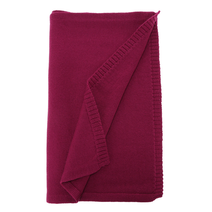 Naisten talvihuivi, amarantinvärinen, 100% merinovilla, Elonia