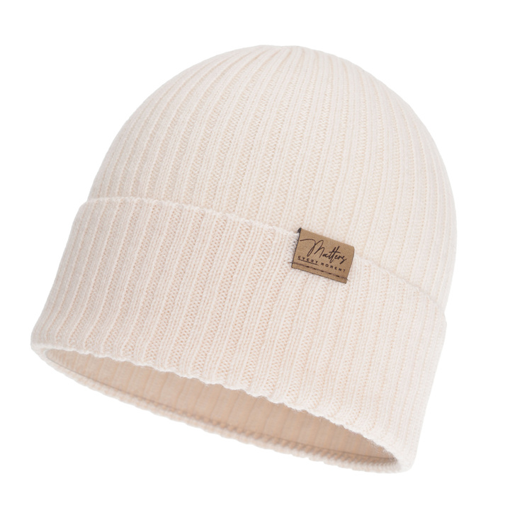 Naisten syys/kevät pipo, vaaleanpunainen, 100% merinovilla, saumaton, Fabrizia