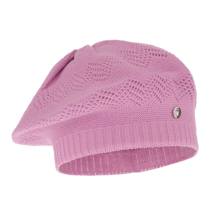 Meisjes herfst/lente muts, Paars, Ajour, Filadelfia