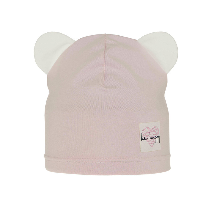 Meisjes herfst/lente muts, roze, katoenen, Joga