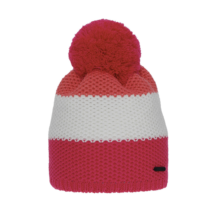 Meisjes wintermuts, roze, met garen pompon, Naruto
