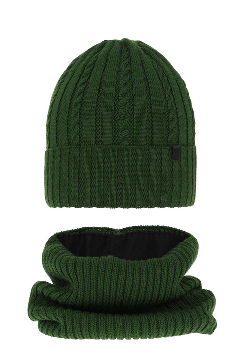 Jongens winter set, groen, met merinowol, Kairo
