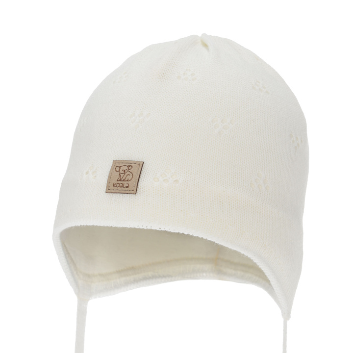 Poikien syys/kevät pipo, beige, nauhoilla, Slate