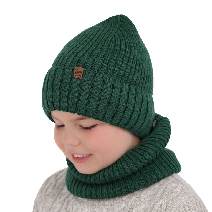 Jongens winter set, groen, wollen, Metis