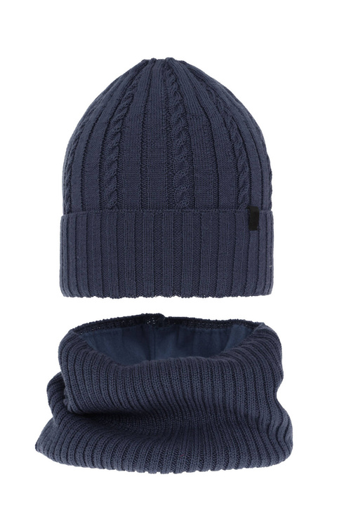 Jongens winter set, blauw, met merinowol, Kairo