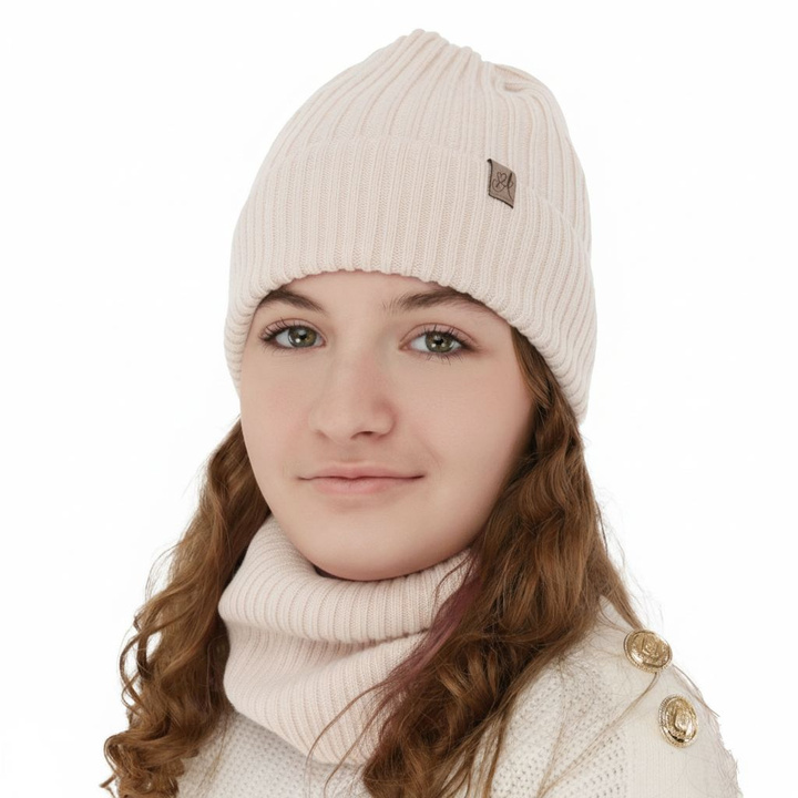 Meisjes winter set, roze, 100% Merino Wol, Patricia