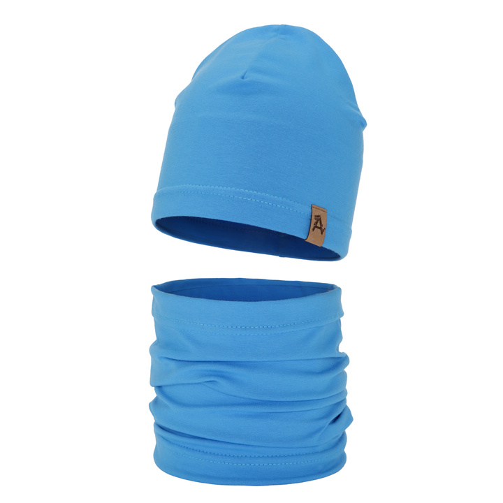 Jongens herfst/lente set muts en buissjaal, blauw, Griffin
