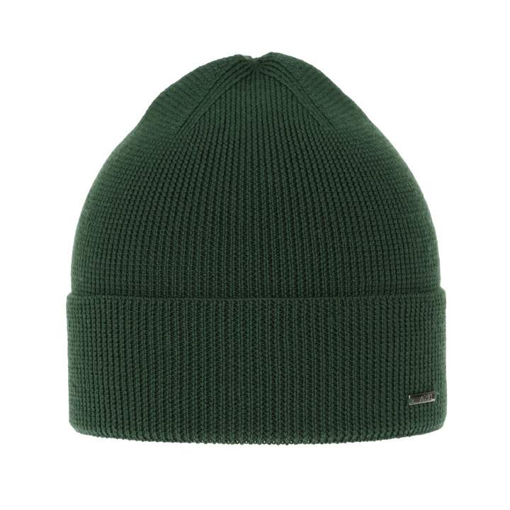Heren wintermuts, groen, 100% Merino Wol, Memfis