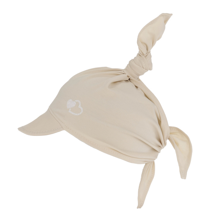 Meisjes hoed, beige, Gevoerd met katoen, Irene