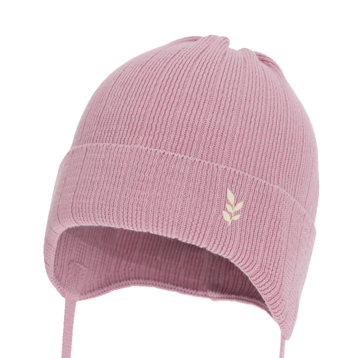 Tyttöjen syys/kevät pipo, vaaleanpunainen, 100% puuvilla, Zanetta