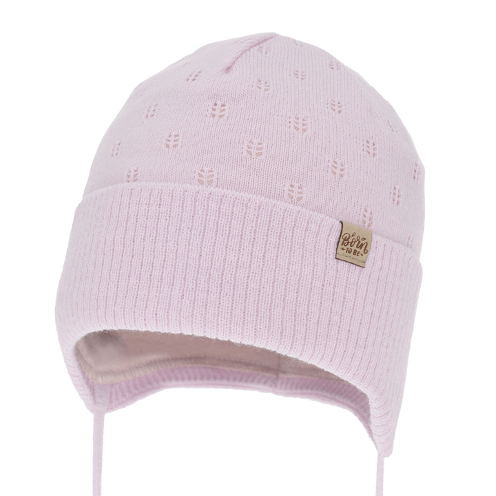 Tyttöjen syys/kevät pipo, lila, nauhoilla, Froya