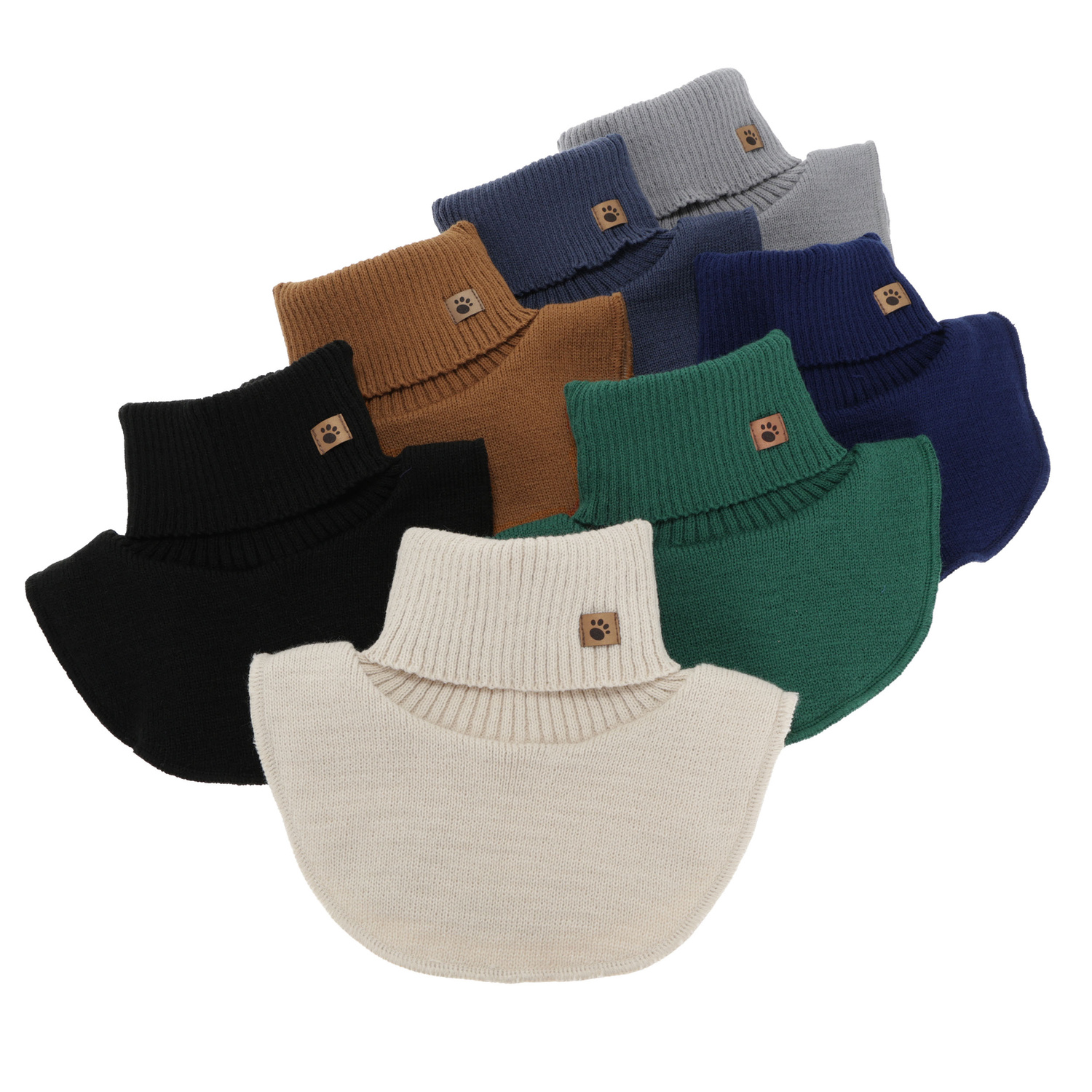 Poikien talvikauluri (vuorattu fleecellä), talvi, beige, Lamor