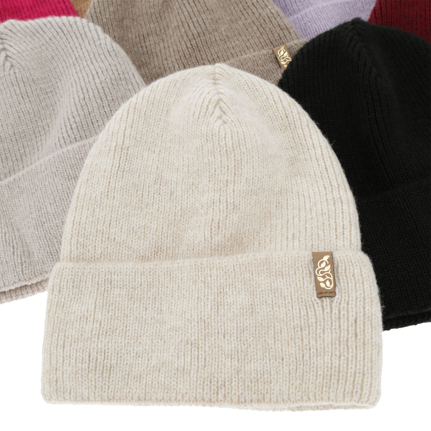 Naisten talvipipo, beige, merinovillalla, Tahoe