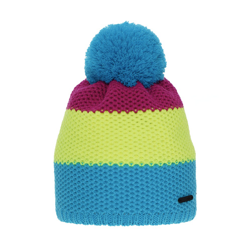 Meisjes wintermuts, blauw, met garen pompon, Naruto