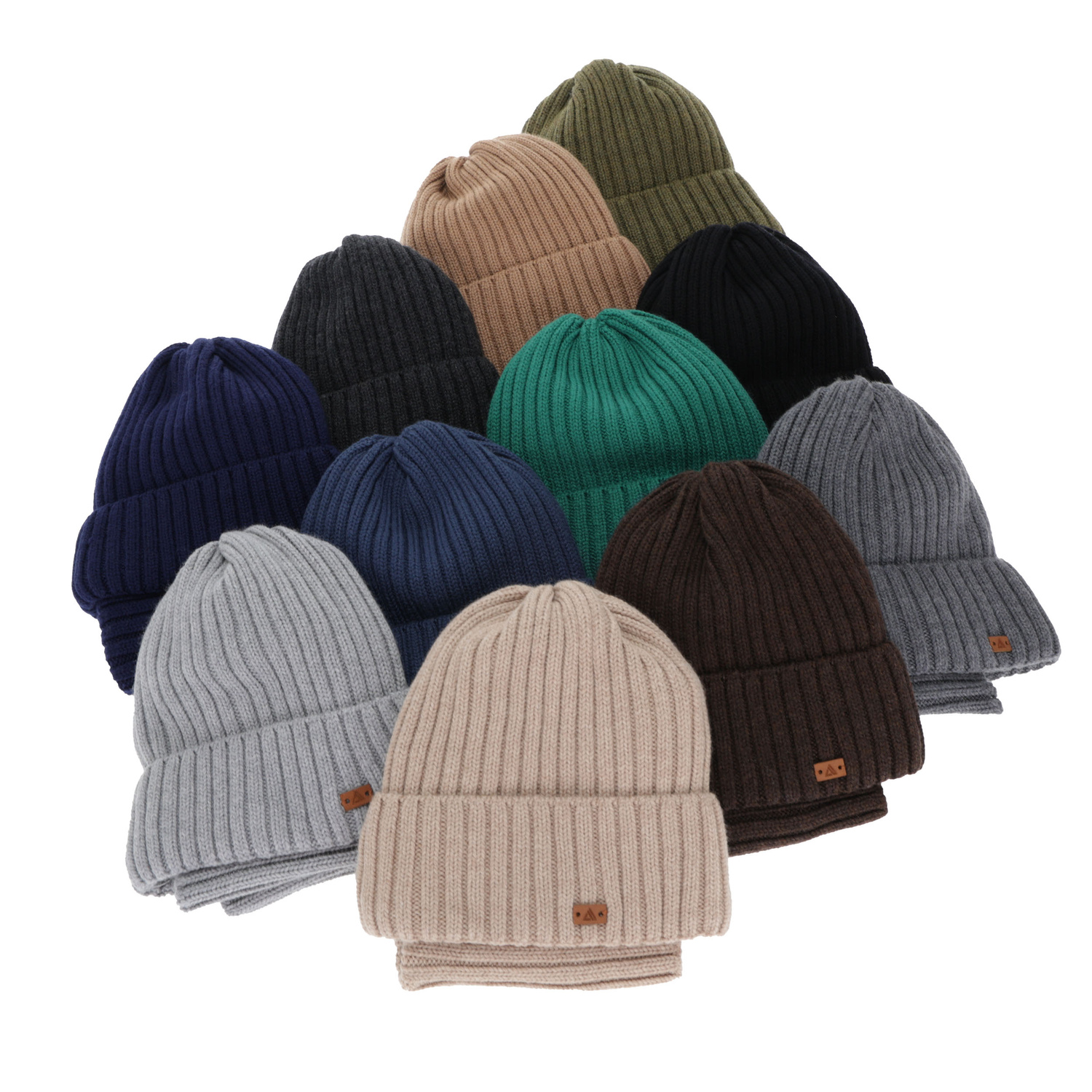 Poikien talvisetti: pipo ja putkihuivi, talvi, 100% merinovilla, tummansininen, Umberto