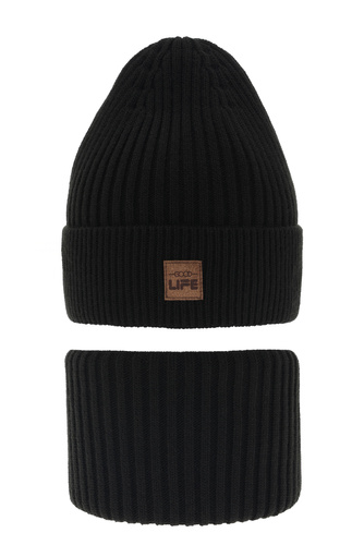 Jongens winter set, zwart, Basilio