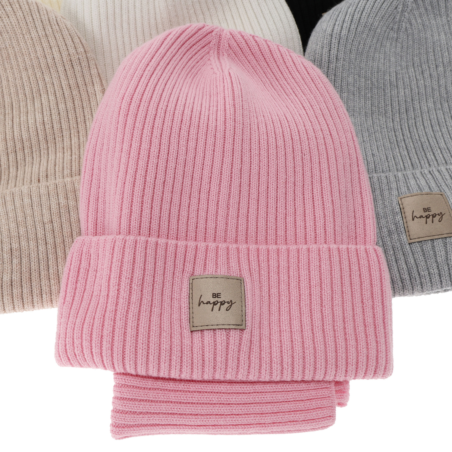 Meisjes herfst/lente set, roze, 100% Merino Wol, Vanita