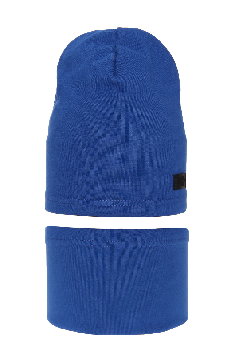 Jongens herfst/lente set muts en buissjaal, blauw, katoenen, Frizi