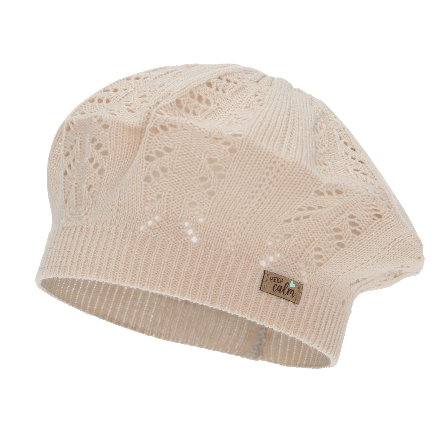Tyttöjen syys/kevät beret, beige, Kevira