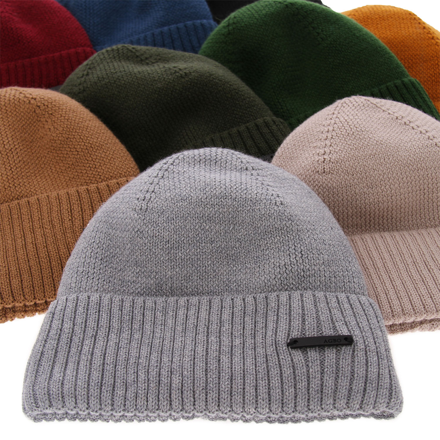 Heren wintermuts, blauw, met merinowol, Henk