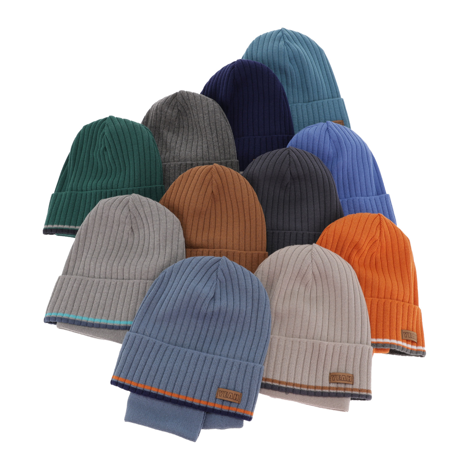 Jongens herfst/lente set muts en buissjaal, puuvillalla, blauw, katoenen, London