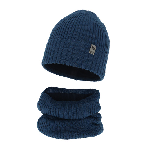Jongens winter set, blauw, met merinowol, Gecko