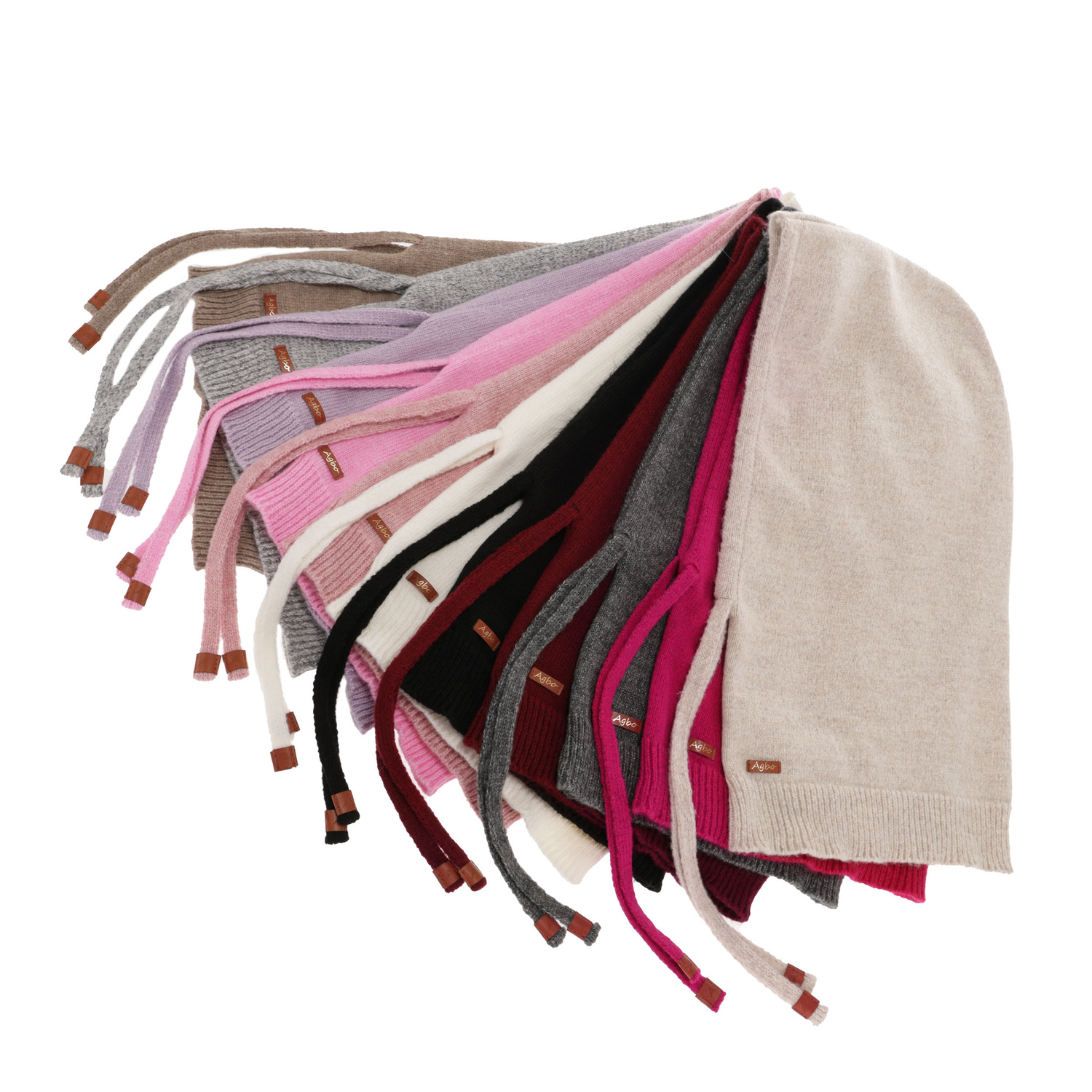 Naisten talvibalaclava, fuksia, merinovillalla, Elizabeth