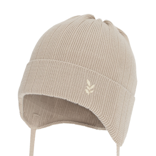 Tyttöjen syys/kevät pipo, beige, 100% puuvilla, Zanetta