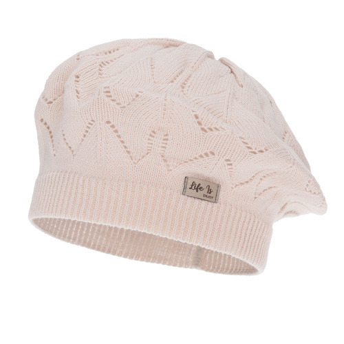 Tyttöjen syys/kevät beret, beige, Liveria