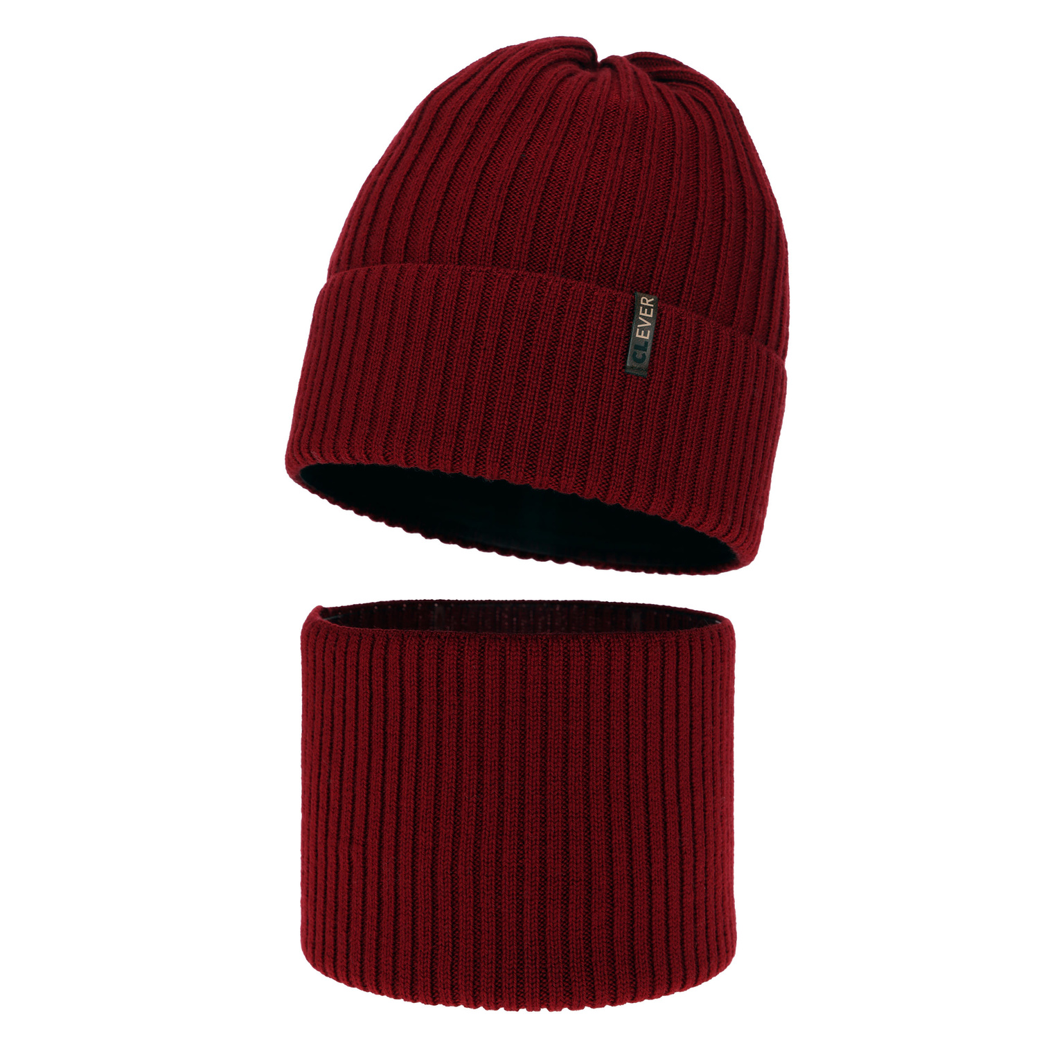 Jongens winter set, Bordeaux, 100% Merino Wol, Gizmo