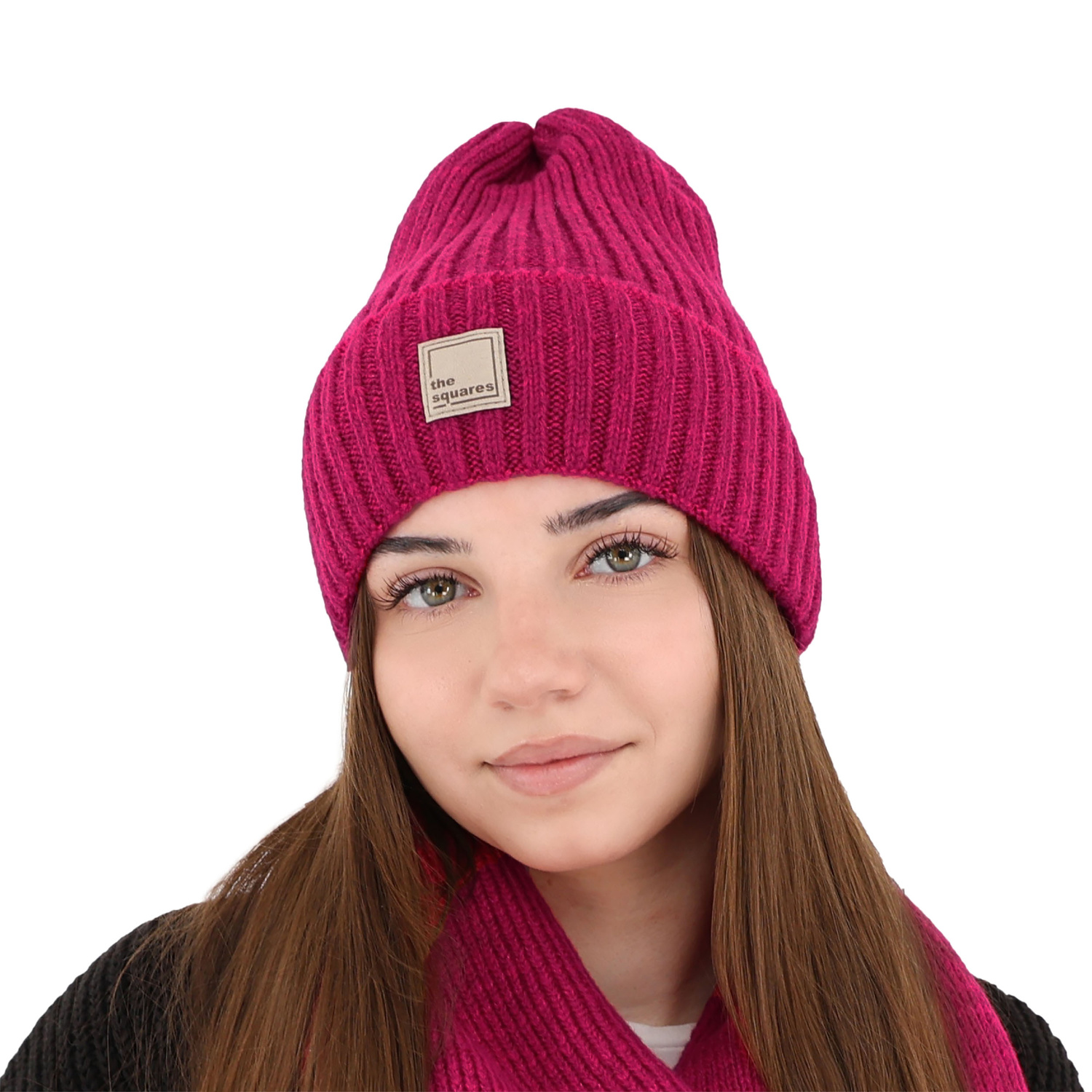 Dames wintermuts, zwart, met merinowol, Benedetta