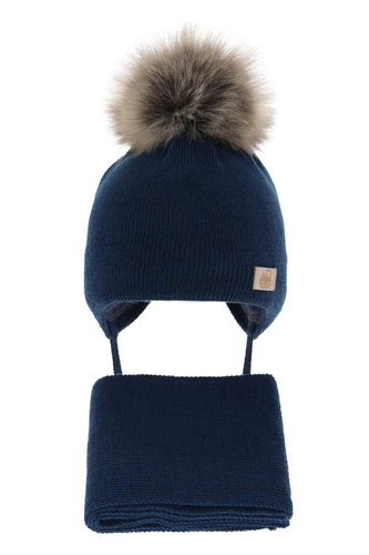 Jongens winter set, blauw, met merinowol, Anastazy