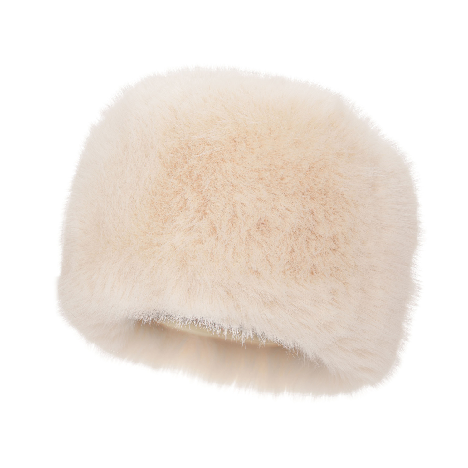 Dames wintermuts, kremowa, podszyta wełnianym polarem, Holly