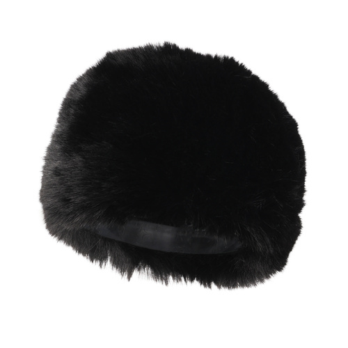 Dames wintermuts, zwart, gevoerd met wollen fleece, Holly