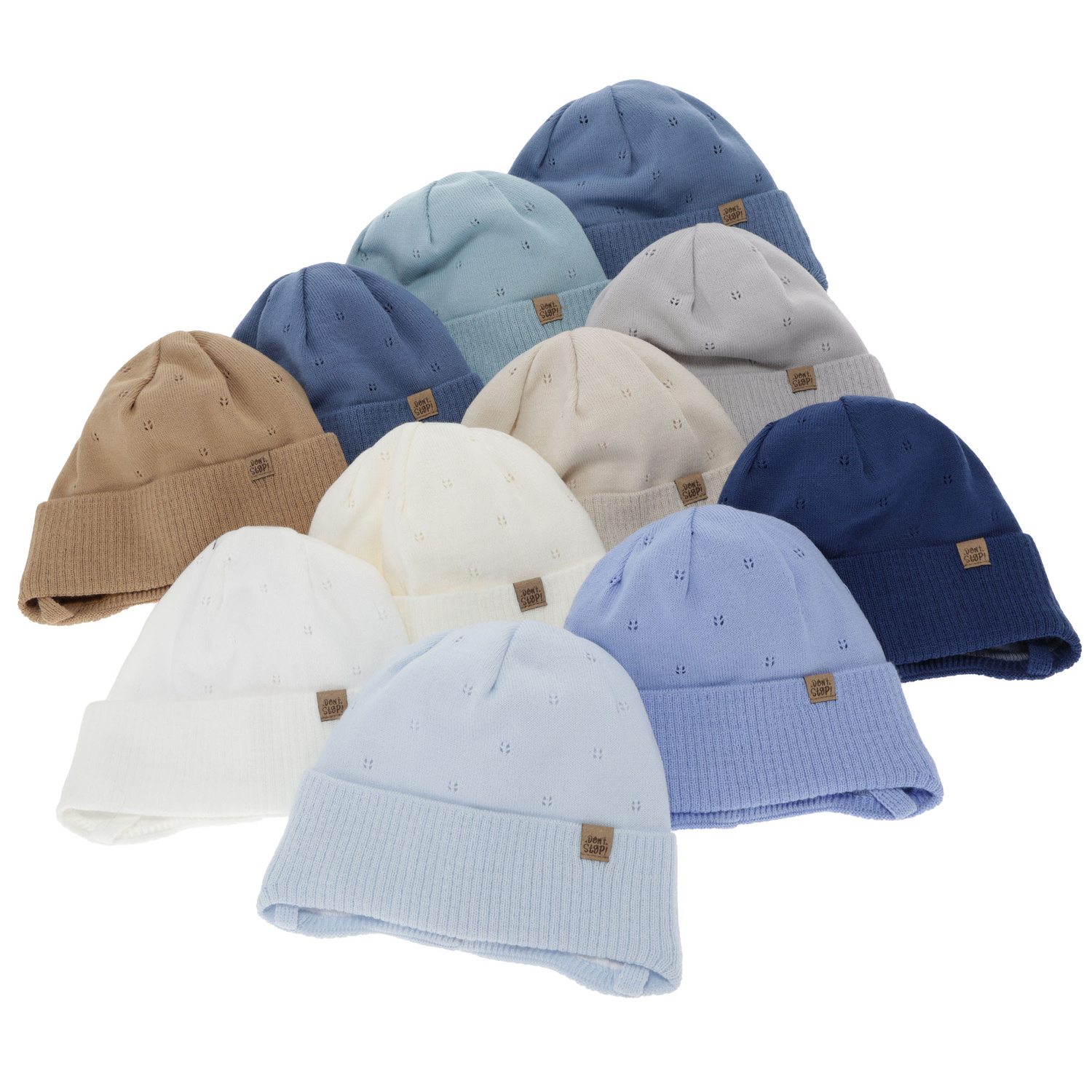 Poikien syys/kevät pipo, beige, nauhoilla, Leif