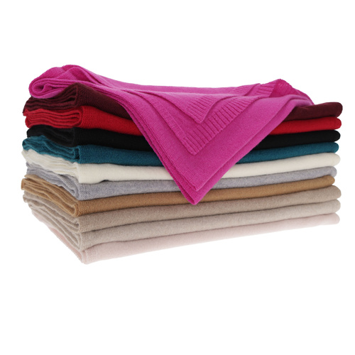 Naisten talvihuivi, vaaleanpunainen, merinovilla kashmiria, Irenia