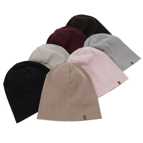 Naisten syys/kevät pipo, beige, puuvillasta, Zenita