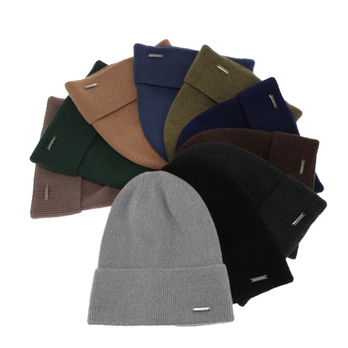 Heren wintermuts, groen, 100% Merino Wol, Memfis