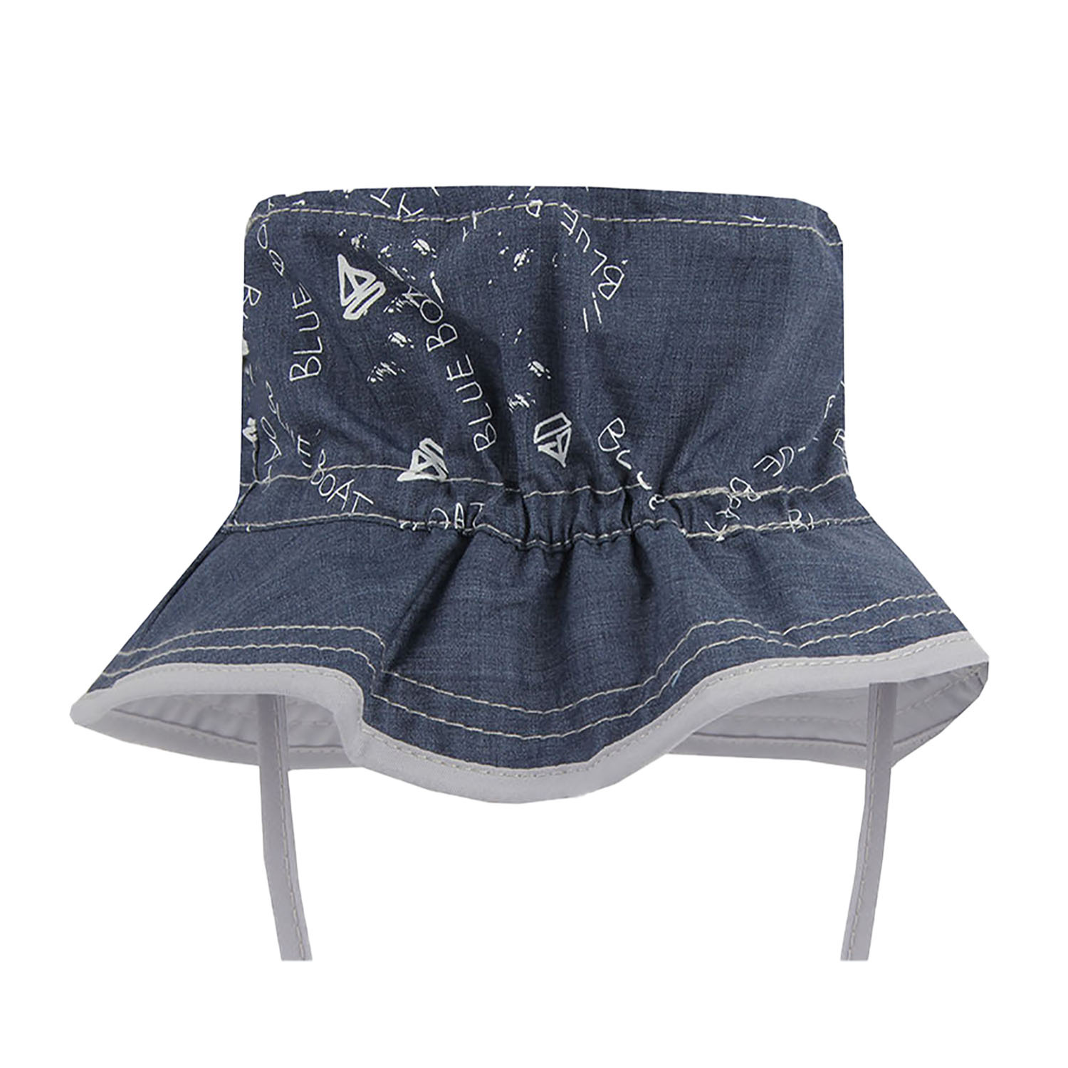 Jongens hoed, herfst/lente, grijs, katoen, Boat