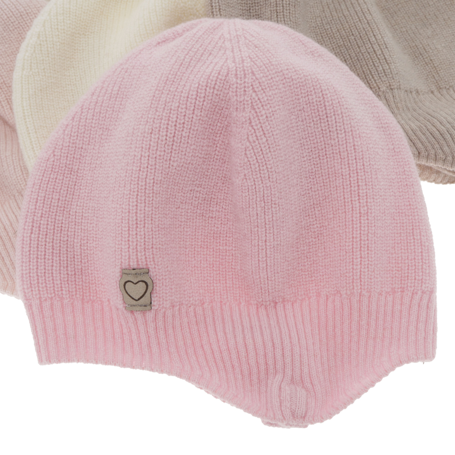 Tyttöjen syys/kevät pipo, tummanbeige, merinovillalla ja kashmiria, nauhoilla, Orida