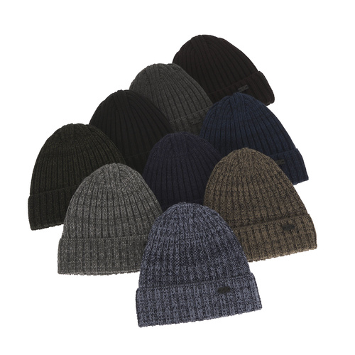 Heren wintermuts, khaki, met merinowol, Timon