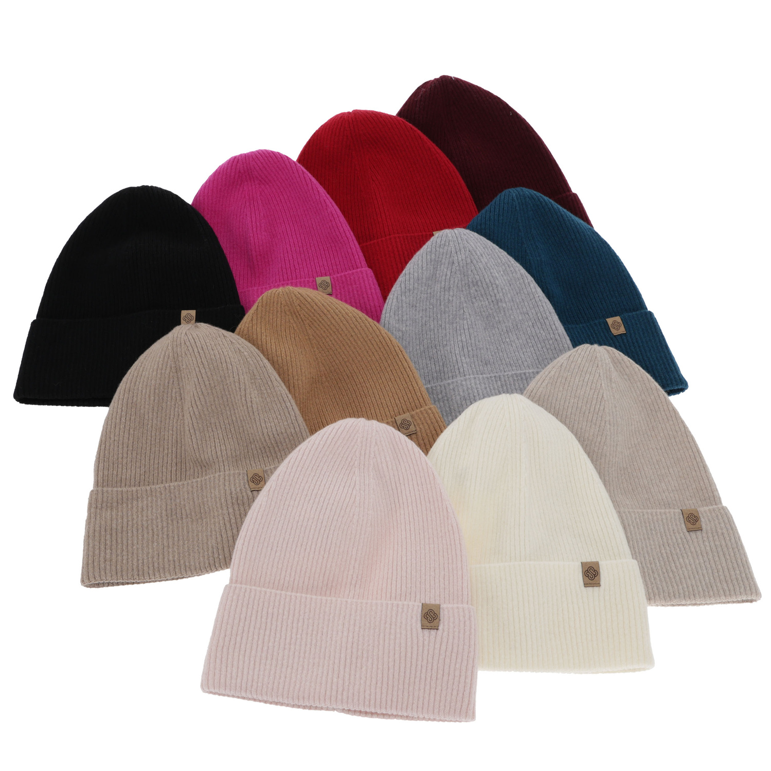 Naisten syys/kevät pipo, burgundinpunainen, merinovillalla ja kashmiria, Alineta