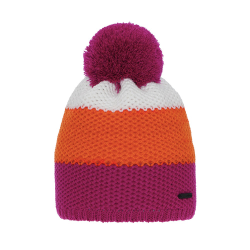 Meisjes wintermuts, roze, met garen pompon, Naruto