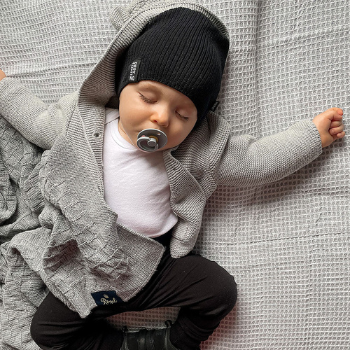 Jongens herfst/lente set muts en buissjaal, puuvillalla, groen, Tunis