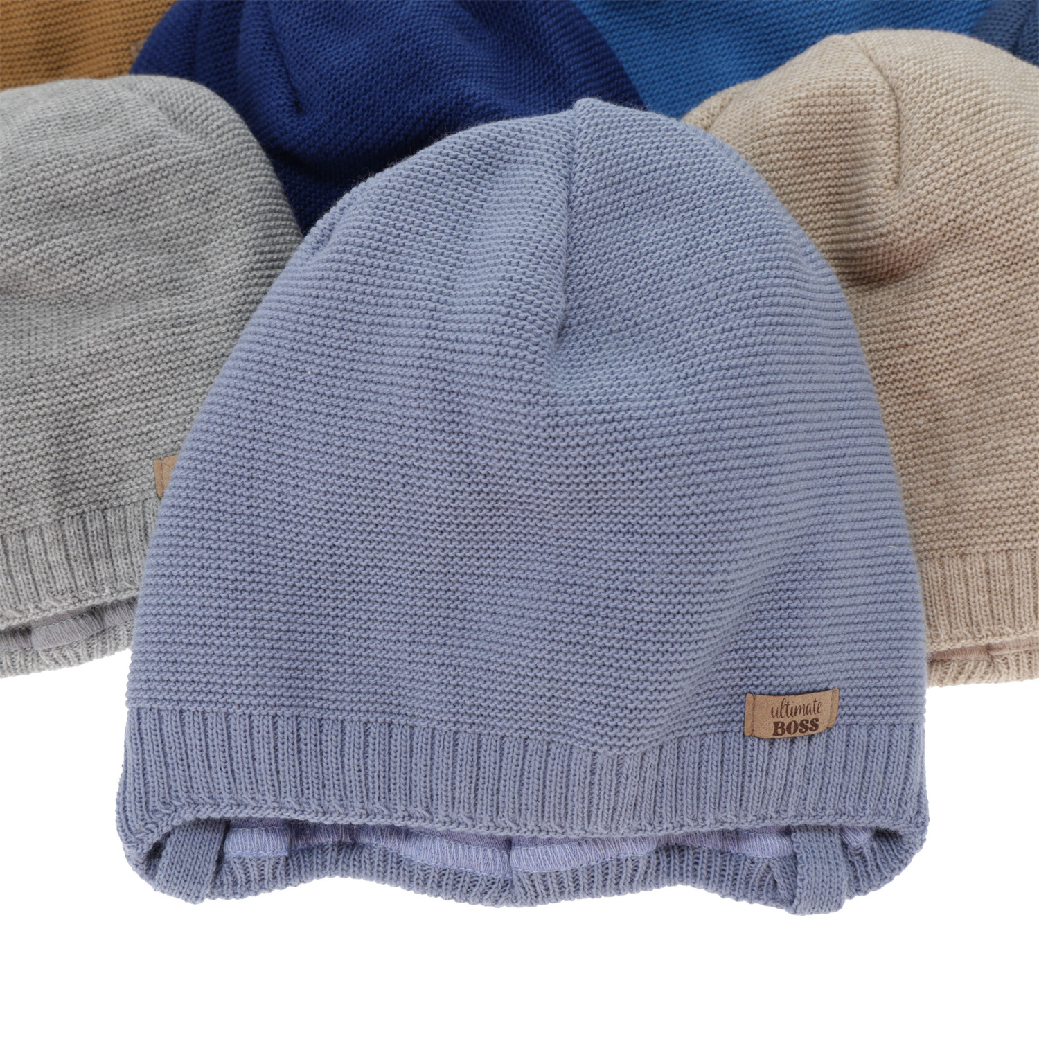 Poikien syys/kevät pipo, beige, nauhoilla, Valdis