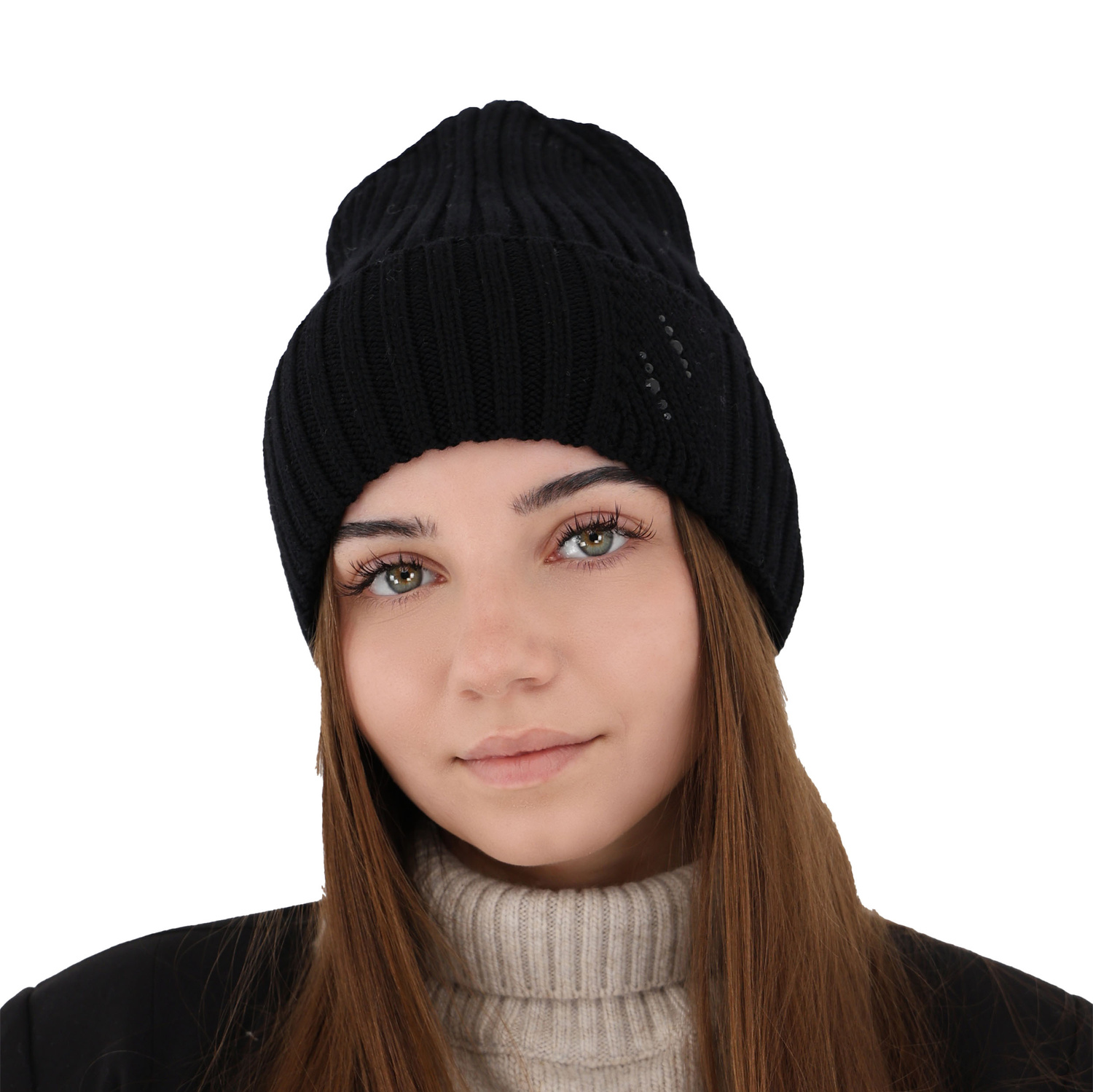 Dames wintermuts, Roze, 100% Merino Wol, Ariga