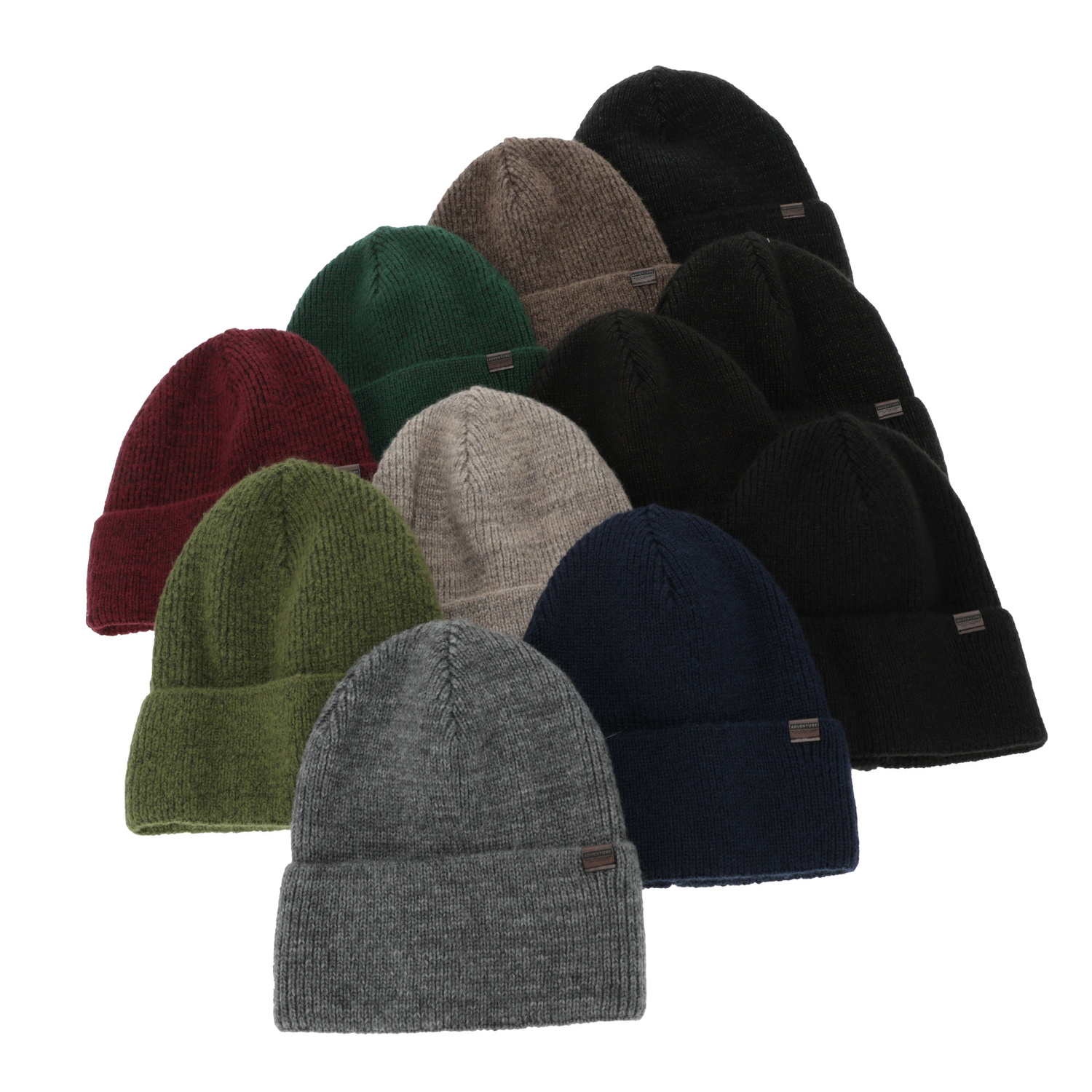 Miesten talvipipo, ruskea, merinovillalla, Korins