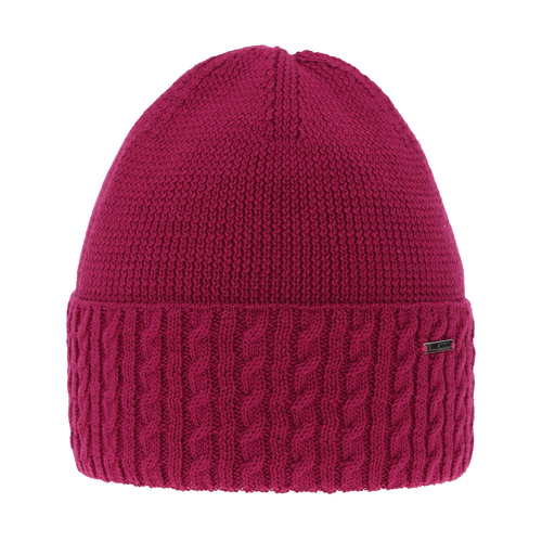 Dames wintermuts, roze, met merinowol, Febe