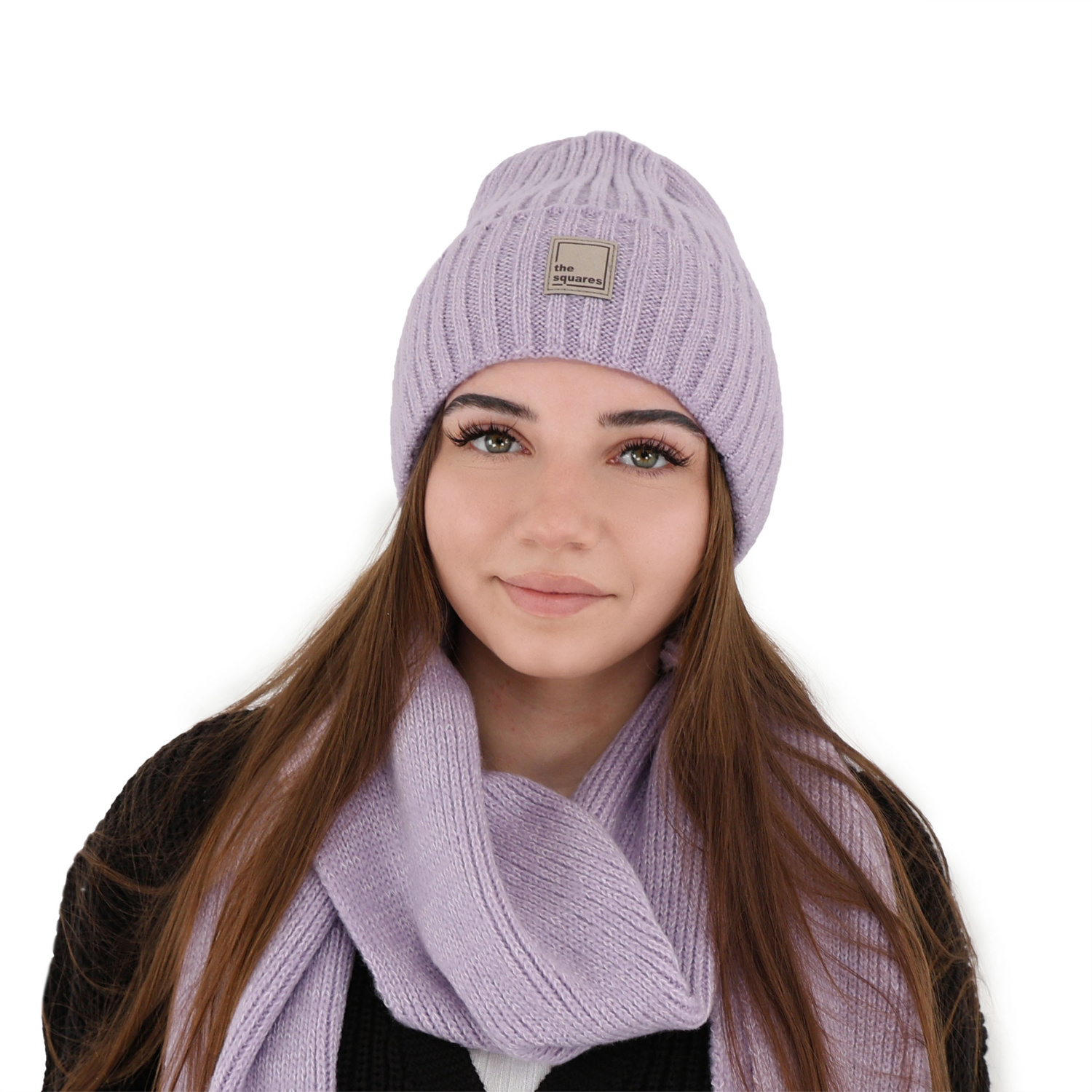 Dames wintermuts, beige, met merinowol, Benedetta