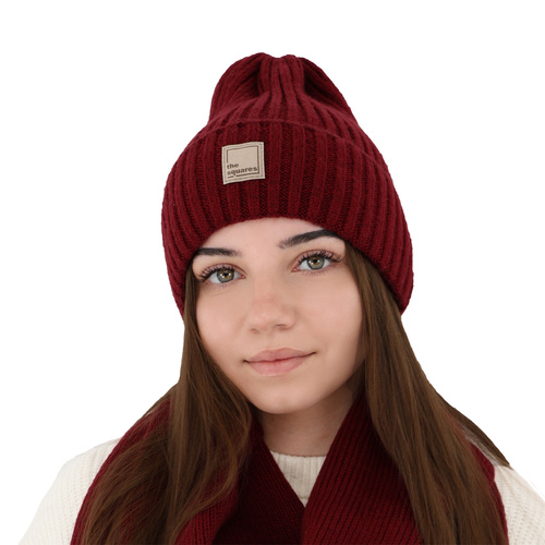 Dames wintermuts, Roze, Met merinowol, Benedetta